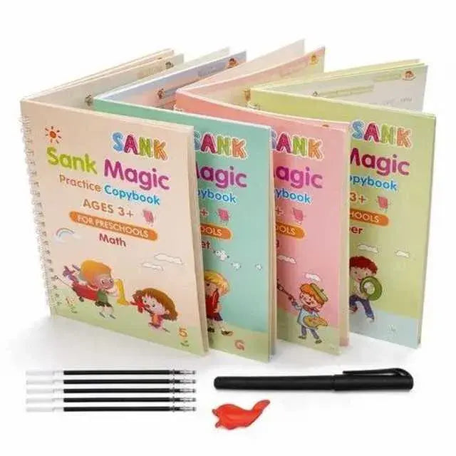 Magic Practice Copybook – 4 Books + 10 Refills