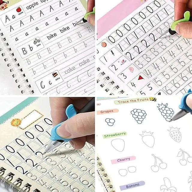 Magic Practice Copybook – 4 Books + 10 Refills